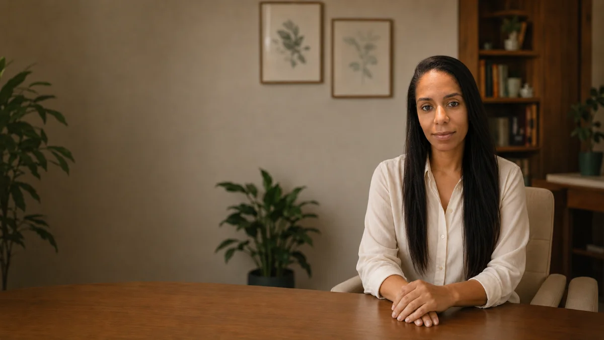 Dra. Zildinéia Freitas no consultório